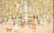 Maurice Prendergast In Central Park New York ( oil painting reproduction